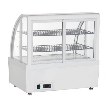 Vitrine comptoir présentation positive 100 L 705 mm blanche - Polar - CU637