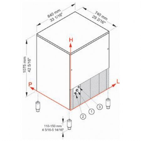 Machine à Glaçons PRO CUBO ICE 152 kg avec réserve 65 kg - AIR - Diamond Promo - CUB160/65A