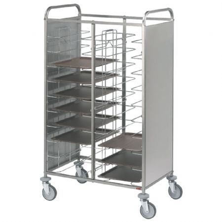 Echelle  plateaux universel inox 2x 12 niveaux