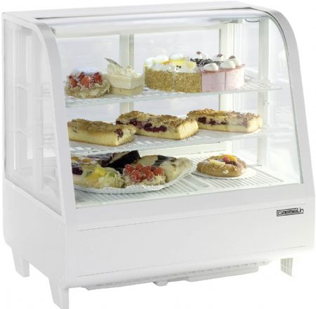 Vitrine comptoir présentation réfrigéré à poser 100L Blanche - Casselin - CVR100LB