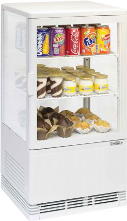 Vitrine comptoir présentation Mini réfrigéré positive 58L Blanche - Casselin - CVR58LB
