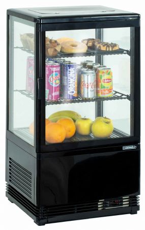 Vitrine comptoir présentation Mini réfrigéré positive 58L Noire - Casselin - CVR58LN