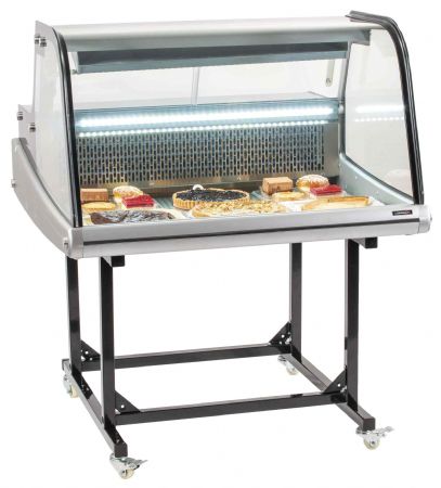 Vitrine transportable réfrigérée de marché 175L sur chariot - Casselin - CVRM175L