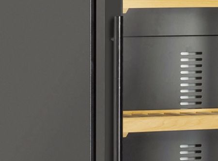 Cave à vin professionnelle noire 1 porte 293 L 11 clayettes +5/+14°C - Coolhead - CW 380Z