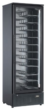 Cave à vin professionnelle noire 1 porte 293 L 11 clayettes +5/+14°C - Coolhead - CW 380Z