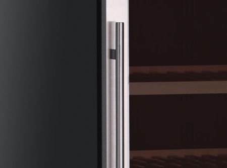 Cave à vin professionnelle noire intérieur miroir 1 porte 293 L 11 clayettes +5/+14°C - Coolhead - CW 380ZX