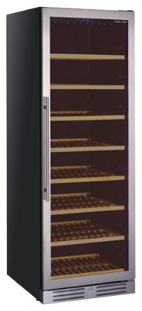 Cave à vin 1 porte vitrée 469 L 165 bouteilles 8 clayettes +5/+18°C - Coolhead - CW 400