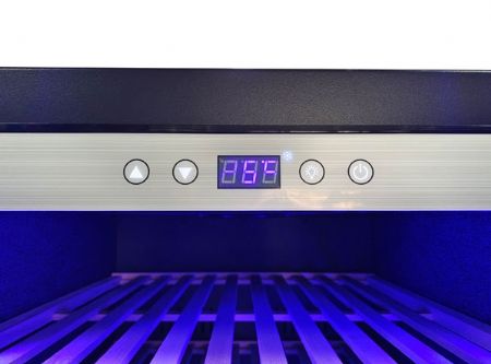 Cave à vin 1 porte vitrée 520 L 187 bouteilles +5/+20°C - Coolhead - CW 508
