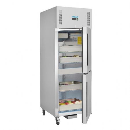 Armoire réfrigérateur positive professionnelle 2 portes 10 x GN 2/1 - Polar - CW193