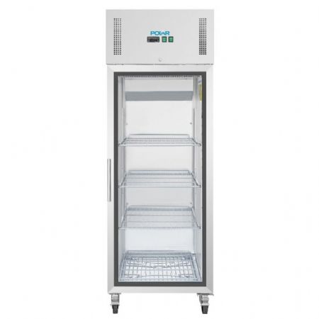 Armoire réfrigérée 1 porte vitrée capacité 10 x GN 2/1 - Polar - CW197