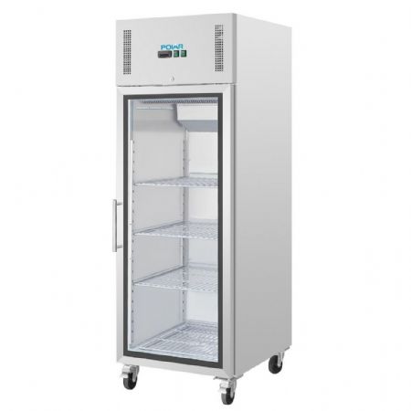 Armoire réfrigérée 1 porte vitrée capacité 10 x GN 2/1 - Polar - CW197