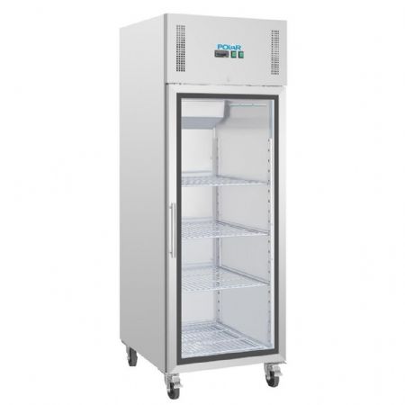Armoire réfrigérée 1 porte vitrée capacité 10 x GN 2/1 - Polar - CW197