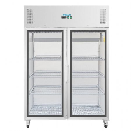 Armoire réfrigérée 2 portes vitrées capacité 20 x GN 2/1 - Polar - CW198