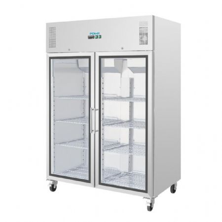 Armoire réfrigérée 2 portes vitrées capacité 20 x GN 2/1 - Polar - CW198