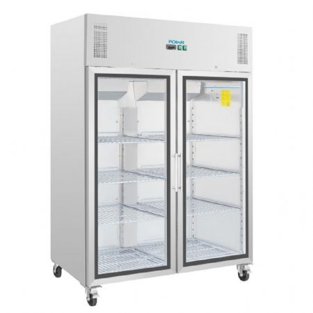 Armoire réfrigérée 2 portes vitrées capacité 20 x GN 2/1 - Polar - CW198