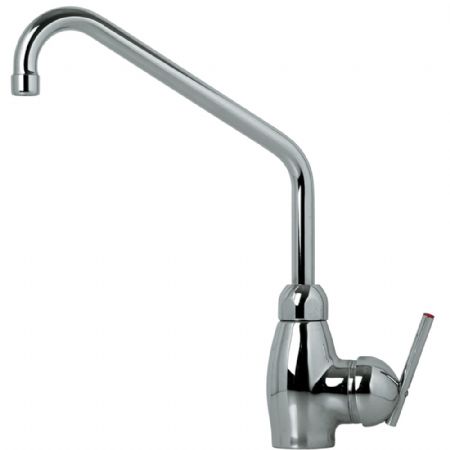Robinetterie professionnelle plonge cuisine mitigeur monocommande gros débit sortie mono-trou - Diamond - CW3003-S