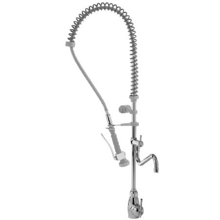 Robinetterie professionnelle plonge cuisine Douchette et robinet mitigeur gros débit 35 l/min - Diamond - CW3007-S