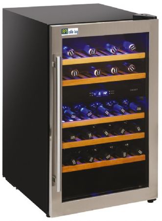Cave  vins positive bi temprature 1 porte vitre - 31 bouteilles