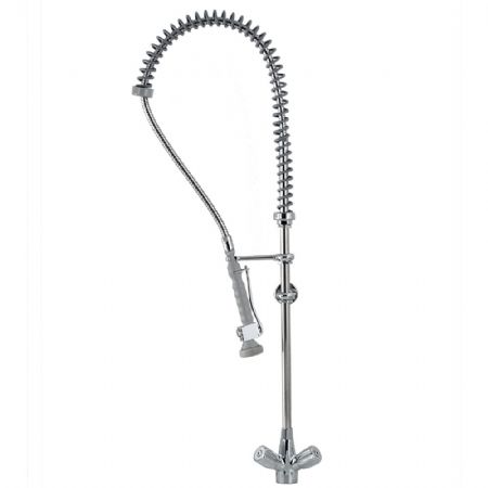 Robinetterie professionnelle plonge cuisine Douchette groupe mélangeur Heavy-Duty sortie monotrou - Diamond - CW7002-HE