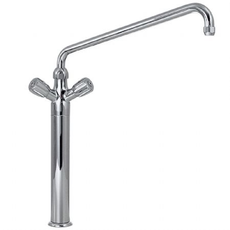 RobiNetterie professionnelle plonge cuisine Colonne robinet mélangeur gros débit sortie monotrou - Diamond - CW7004-HD