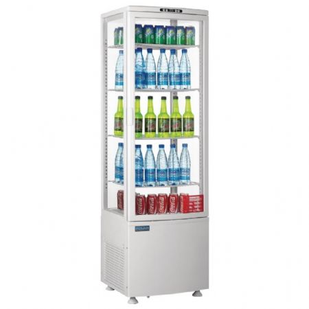 Armoire réfrigérée positive 235 L blanche porte incurvée 515x485x1690 mm - Polar - CX575