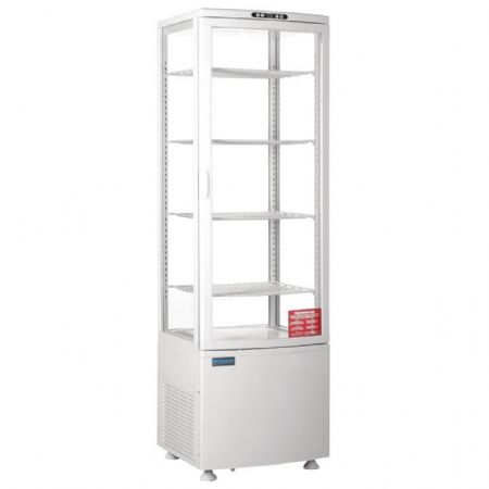 Armoire réfrigérée positive 235 L blanche porte incurvée 515x485x1690 mm - Polar - CX575