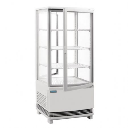 Armoire réfrigérée positive 86 L blanche porte incurvée 429x425x980 mm - Polar - CX576
