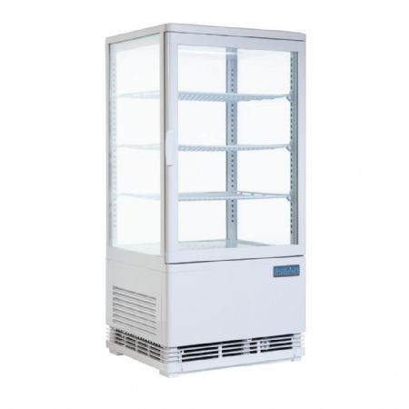 Vitrine comptoir présentation positive 68 L 428 mm blanche - Polar - CX578