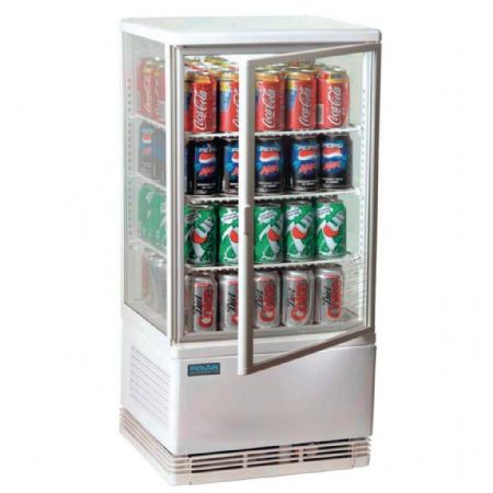 Vitrine comptoir présentation positive 68 L 428 mm blanche - Polar - CX578