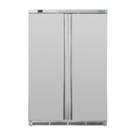 Armoire rfrigre ngative inox avec 8 tagres et portes 744 litres