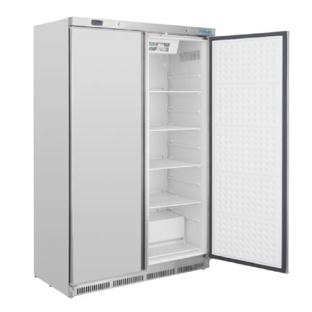 Armoire rfrigre ngative inox avec 8 tagres et portes 744 litres