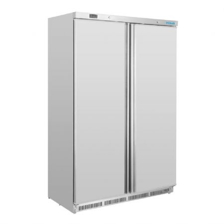 Armoire rfrigre ngative inox avec 8 tagres et portes 744 litres