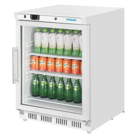 Vitrine rfrigre positive blanc  poser 150 litres