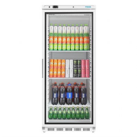 Armoire  boisson rfrigre positive 1 porte vitre murale blanche  600L