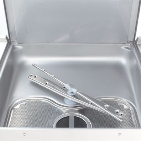 Lave-vaisselle professionnel à capot panier 500x500 mm avec doseur de produit de rinçage - Diamond Promo - D26/6B