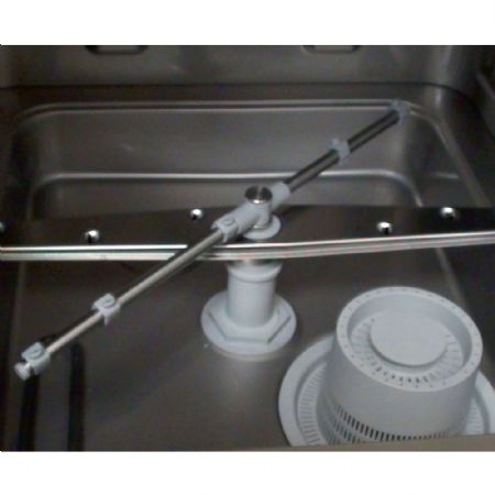 Lave-verres professionnel panier carré 400x400 mm avec pompe de vidange - Diamond Promo - D281/6-PS