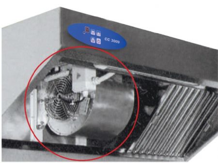 Groupe extraction hotte ventilateur centrifuge 230 V Mono 420 W - Afi-Collin-Lucy - D9T