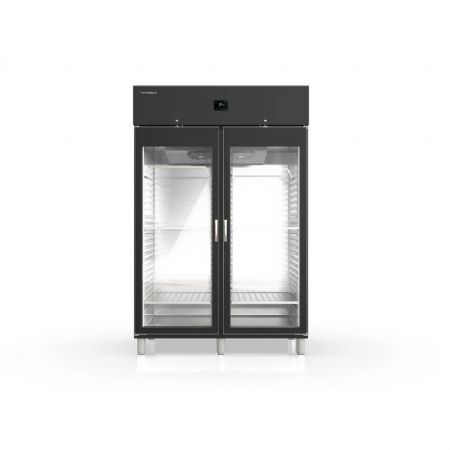 Armoire de maturation vitree noire 2 portes -2 / +8C - 1400L
