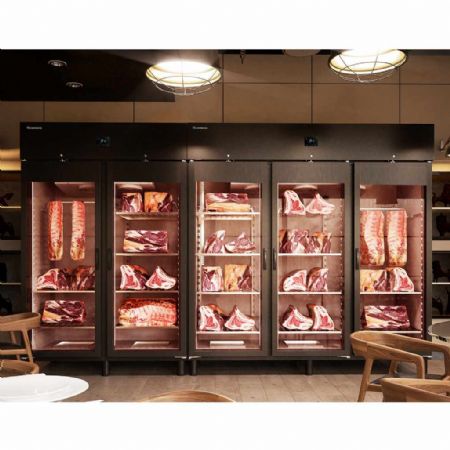 Armoire de Maturation de la Viande 1 porte vitrée 645 L noire - Coreco - DA-750-NI