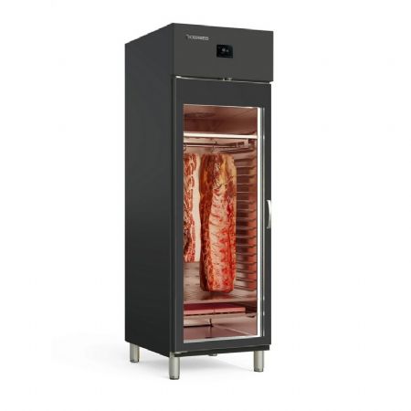 Armoire de maturation vitree noire 1 porte -2 / +8C - 645L