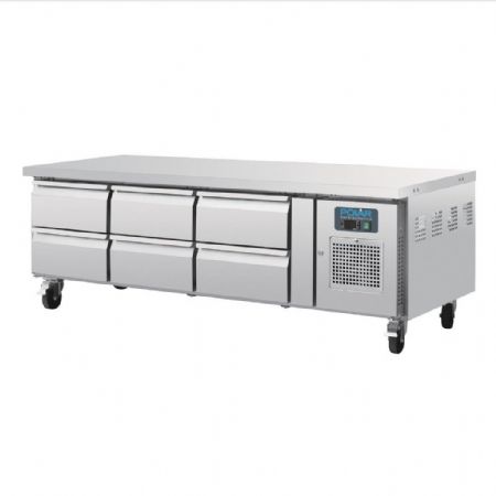 Soubassement réfrigéré 6 tiroirs 317 L positif - Polar - DA465