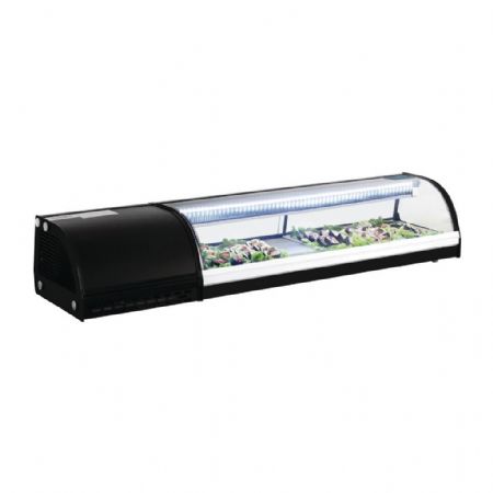 Vitrine à Sushis positive pour 5 bacs GN 1500 mm - Polar - DA538