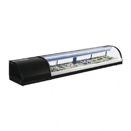 Vitrine à Sushis positive pour 7 bacs GN 1/3 1800 mm - Polar - DA539