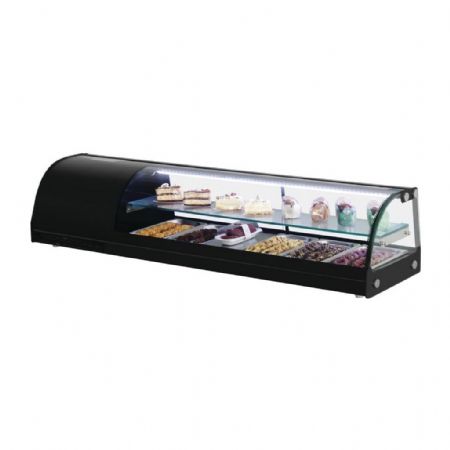 Vitrine à Tapas positive pour 5 bacs GN 1/3 1500 mm - Polar - DA540