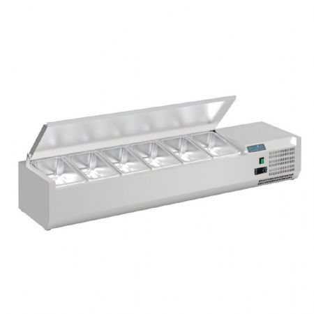 Saladette à Poser Positive 6 Bacs GN 1/4 - Polar - DA680