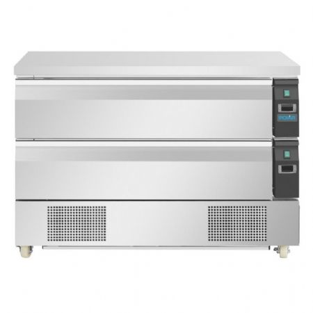 Soubassement réfrigéré double température 2 tiroirs 265 L - Polar - DA997