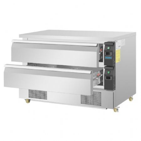 Soubassement réfrigéré double température 2 tiroirs 265 L - Polar - DA997