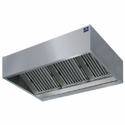 Hotte murale cubique avec clairage intgr 1200x1100 mm