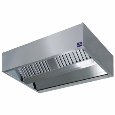 Hotte centrale cubique avec clairage inclus - format 2400x1800 mm