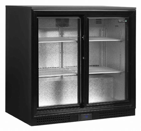 Arrière bar 2 portes vitrées coulissantes positif - Tefcold - DB201S